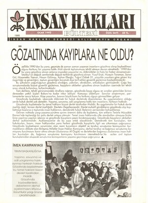 Special Issue on the Disappeared People-1993
