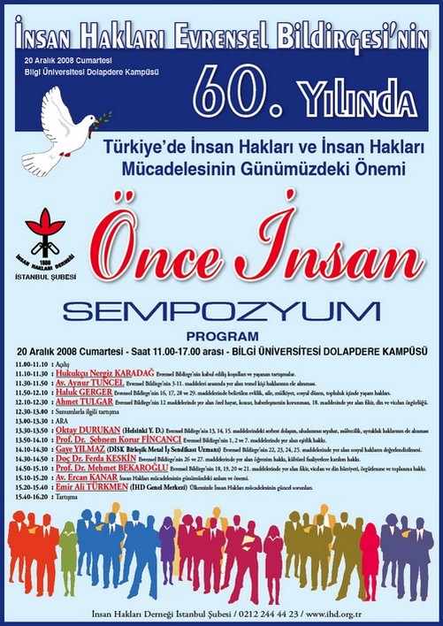 İHD İstanbul Şubesi "Önce İnsan" Sempozyumu