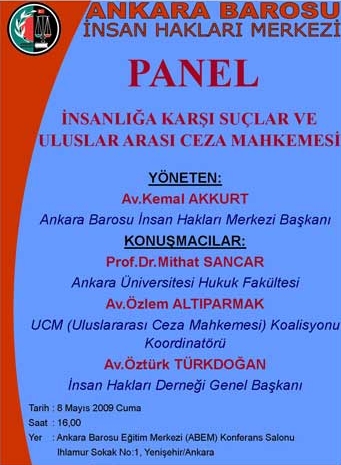 Ankara Barosu İnsan Hakları Merkezi'nden panel