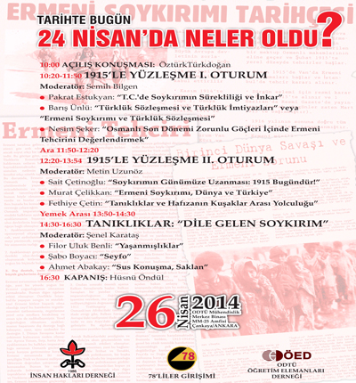 "TARİHTE BUGÜN: 24 NİSAN'DA NELER OLDU?" KONULU SEMPOZYUM