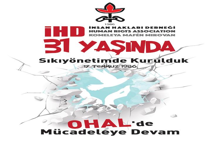 İnsan Hakları Derneği (İHD) 31 Yaşında!