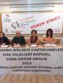 Marmara Bölgesi Hapishaneleri Ekim Kasım-Aralık 2023 Hak İhlalleri Raporu