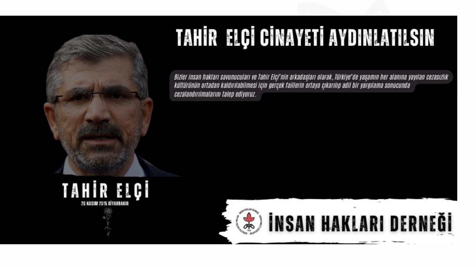 Tahir Elçi Cinayeti Aydınlatılsın!
